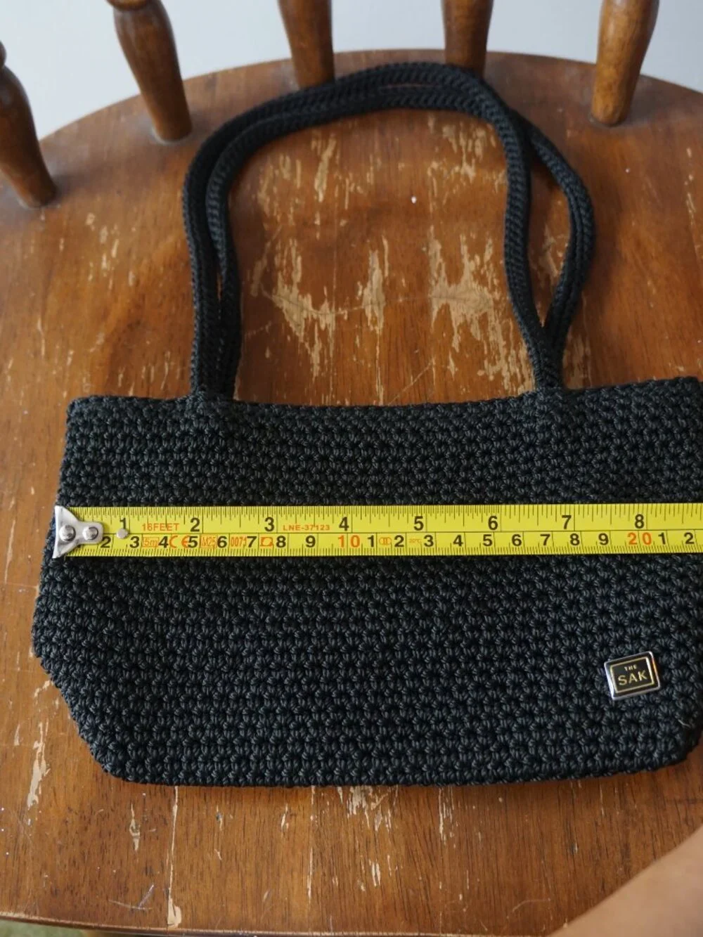 The Sak Black Mini Shoulder Bag – Crochet